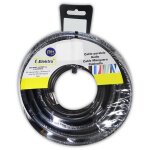 Bobine cble plat noir 2x1, 5mm 10m (audio)