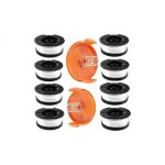 Bobine fil coupe bordure pour black et decker coupe - bordures, 8 bobine de fil debroussailleuse avec ...