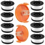 Bobine fil coupe bordure pour black et decker coupe - bordures, 8 bobine de fil debroussailleuse avec ...