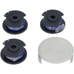 Bobine de fil pour d�broussailleuse ryobi one + ac14rl3a ? 0, 065 po, 3 recharges + couvercle