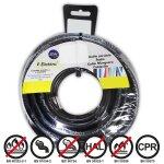 Edm - bobine fil �lectrique flexible 1, 5mm noir sans halog�ne 10m