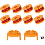 Bobine de rechange pour tondeuse � gazon worx wa0010 / wa6531, compatible avec worx wa0010, capuchon ...