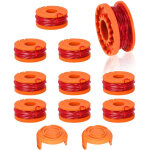 Bobine de rechange pour tondeuse � gazon worx wa0010 / wa6531, compatible avec worx wa0010, capuchon ...