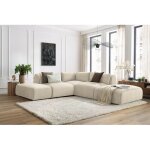 Bobochic - canapé d'angle fixe modulable jeanne tissu velours avec 2 chauffeuses, 1 angle et 2 poufs ... Bobochic - canapé d'angle fixe modulable jeanne tissu velours avec 2 chauffeuses, 1 angle et 2 poufs ...