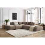 Bobochic - canapé d'angle fixe modulable jeanne tissu velours avec 2 chauffeuses, 1 angle et 2 poufs ... Bobochic - canapé d'angle fixe modulable jeanne tissu velours avec 2 chauffeuses, 1 angle et 2 poufs ...
