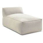 Bobochic - méridienne sans accoudoir pour canapé de jardin modulable riviera tissu chiné beige Bobochic - méridienne sans accoudoir pour canapé de jardin modulable riviera tissu chiné beige