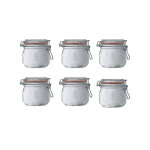 Lot de 6 bocaux en verre 500ml le parfait 900505