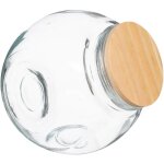 5five simply smart - bocal verre à bonbons couvercle bois 1, 5l - 5five 5five simply smart - bocal verre à bonbons couvercle bois 1, 5l - 5five