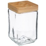 5five simply smart - bocal verre carré couvercle pin pin 1, 7l - 5five 5five simply smart - bocal verre carré couvercle pin pin 1, 7l - 5five