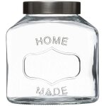 5five simply smart - bocal verre couvercle inox 1l - 5five 5five simply smart - bocal verre couvercle inox 1l - 5five