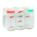 Bocal  vis 2 l couvercle color - x6 le parfait