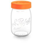 Bocal � vis colors de 1 l (lot de 6) - le parfait