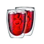 Pavina verre, double paroi, 350ml, transparent, lot de 2 - bodum