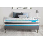 Bodycare - ensemble matelas sommier bodyflex 140 x 190 cm - couleur : gris