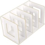 En bois 4 sections bureau livre rack, livres cd dvd stand de stockage �tag�re porte - magazine serre ...