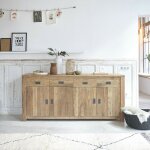 Berah getah - buffet en teck recyclé massif 200 cm Berah getah - buffet en teck recyclé massif 200 cm