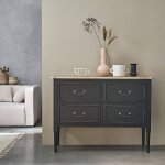 Berah getah - commode en mindi massif 120 cm