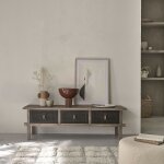 Berah getah - meuble tv en bois recycl massif 145 cm