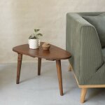Berah getah - table basse en mindi massif finition noyer 62 cm Berah getah - table basse en mindi massif finition noyer 62 cm