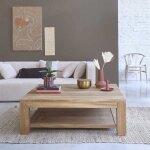 Berah getah - table basse en teck massif 120 cm Berah getah - table basse en teck massif 120 cm