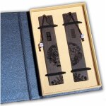 Marque - pages en bois naturel - meilleurs cadeaux ensemble de 2 marque - pages, signet avec pendentif ...