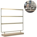 Bois support de boucle d'oreille simple support de clou d'oreille support pour boucle d'oreilles � 3 ...