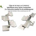 Boite 100 clips & vis inox pour lames terrasse coexprotect�et coexprotect� anti - d�rapante green outside ...