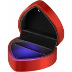 Bote  bagues led bote  bagues en forme de coeur anneau boucle d'oreille collier bracelet prsentoir ...