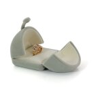 Boîte à bagues en velours double fentes mariage fiançailles heirlooms ring bearer box vintage case(boîte ... Boîte à bagues en velours double fentes mariage fiançailles heirlooms ring bearer box vintage case(boîte ...
