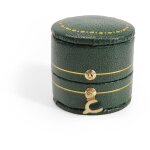 Bo�te � bagues vintage bijoux pr�sentoir organisateur bo�te sortie en cuir pu(vert)
