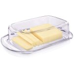 Beurrier avec couvercle, plastique, 17, 5 x 12 cm