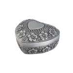 Bote  bijoux coeur vintage - petit organisateur de bague / boucle d'oreille / collier antique