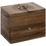 Boite  bijoux jiling en bois 16x14cm atmosphera crateur d'intrieur