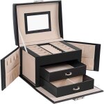 Bote  bijoux, mallette  bijoux, coffret  bijoux de voyage, organisateur de bijoux portable, avec ...