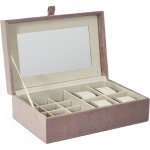 Boite � bijoux et montres en velours