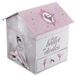 Bo�te � bijoux musicale ballerine 16cm rose