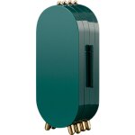 Bote  bijoux, organisateur de bijoux, pliable, finition dore, portable, vert meraude