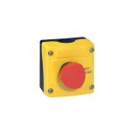 Boîte à bouton équipée avec coup de poing contact nf - coupure d'urgence - osmoz Boîte à bouton équipée avec coup de poing contact nf - coupure d'urgence - osmoz