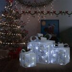 Boîtes - cadeaux de noël décoratives 3 pcs extérieur intérieur vidaxl Boîtes - cadeaux de noël décoratives 3 pcs extérieur intérieur vidaxl