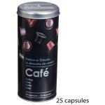 5five simply smart - boite  capsules 'black edition' en mtal  relief - noir - 20 capsules - livraison ...