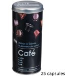 5five simply smart - boite  capsules 'black edition' en mtal  relief - noir - 20 capsules - livraison ...