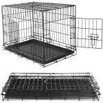 Bote  chiots pour chiens 120 x 75 x 80, 5 cm avec 2 portes, pliable - melko