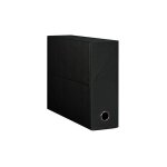 Oxford - bo�te de classement carton papier grain toile dos 9 cm - noire - lot de 5