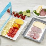 Durandal - bote de conservation alimentaire lot de 2 click&fresh 2 boite hermetique alimentaire gris ...
