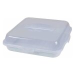 Boite de conservation pour tarte avec clips - transparent - l 36 x l 36 x h 10 cm - livraison gratuite ...