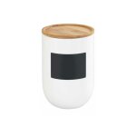 Boite de conservation waia, avec couvercle hermtique en bambou, conservation vrac, avec tiquette ardoise, ...