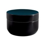 Boite � cotons c�ramique jaro noir p�trol spirella