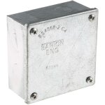 Rs pro - bote de drivation, acier galvanis, 100mm x 100 mm, profondeur 50mm ( prix pour 1 )