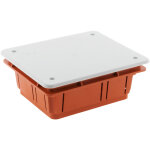 Bote de drivation  encastrer 118 x 96 x 50mm - rouge - zenitech