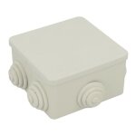 Em distribution - boite de d�rivation carr� �tanche ip44 80x80x40mm, 6 entr�es souples